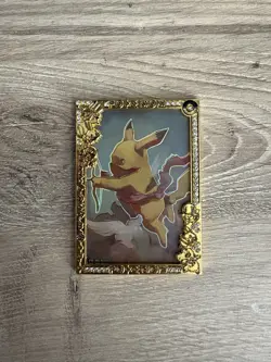 Pokemon Elf Eif Origin 3.0 Gold Frame Pikachu Metal Card 11/18 Case Hit Non-TCG - Image 1