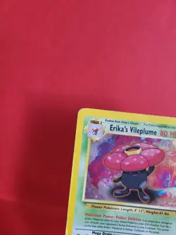 Pokemon Karte/card - Erika's Vileplume 5/132 Gym Heroes Holo - Played - Image 2