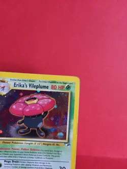 Pokemon Karte/card - Erika's Vileplume 5/132 Gym Heroes Holo - Played - Image 3