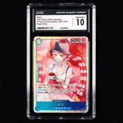 CGC GEM MINT 10 BANDAI 2025 ONE PIECE TCG Card OP11-054 Nami - Image 1