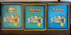 Vintage Pokemon Card Storage 3 Ring Zipper Binder 1999 x3 Must See - Image 1