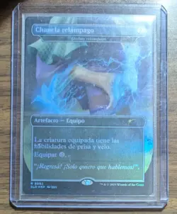 MTG Chancla relampago - Lightning Greaves - Rainbow Foil Spanish SL Drop NM - Image 2