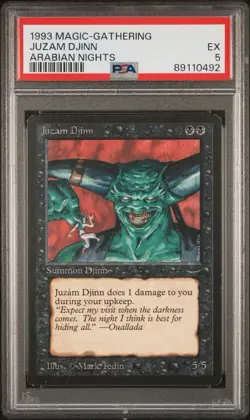 Juzam Djinn Arabian Nights 1993 Magic: The Gathering MTG PSA 5 Graded - Image 1