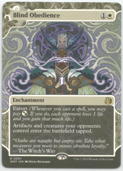 MTG - Blind Obedience - Wilds of Eldraine: Enchanting Tales - Reg - ENG - NM - Image 1