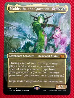 MTG 1X Muldrotha, the Gravetide X1 (Borderless) Double Masters Magic - NM/MT - Image 1