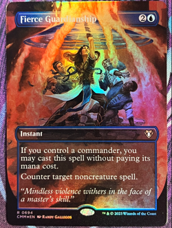 Fierce Guardianship (Borderless) Commander Masters Foil - Near Mint - Image 1