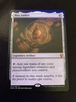 MTG Dominaria Mox Amber 224 Regular Mythic LP/MP - Image 1