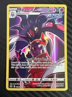 Pokemon TCG Malamar Silver Tempest TG06/TG30 Trainer Gallery Holo Rare NM - Image 1