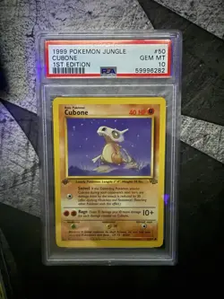 Pokemon 1999 Cubone Jungle 50/64 1st Edition Gem Mint PSA 10 - Image 1