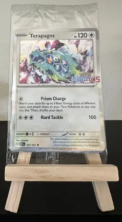 Terapagos Quaxly 161/191 Holo Pokemon Center Promo Surging Spark Sealed Horizons - Image 1