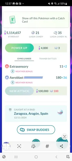 Pokemon Go Legendary Lugia ( Normal ) - Image 2