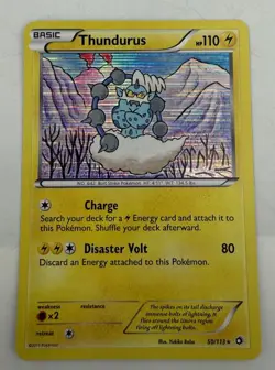 Pokemon THUNDURUS 50/113 Legendary Treasures RARE HOLO - NEAR MINT/MINT - Image 1
