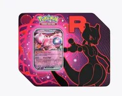 Pokemon TCG Team Rocket’s Mewtwo EX Tin - Factory Sealed, New - Image 1
