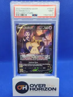 Mimikyu v Trainer Gallery TG16/TG30 Full Art Pokemon Brilliant Stars 2022 PSA 9 - Image 1