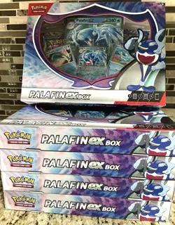 Pokemon TCG: Palafin ex Box (NEW Factory Sealed) Lot Of 5 - Image 1