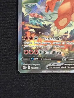Charizard V (Alternate Full Art) 154/172 Brilliant Stars Holo Pokemon TCG - Image 5