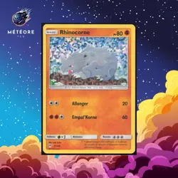 Carte Pokemon Rhinocorne Holo 31/40 McDonald's 2019 Francais - Image 1