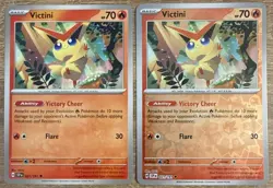 Pokemon TCG Victini Scarlet & Violet Surging Sparks 021/191 Reverse Holo NM - Image 1
