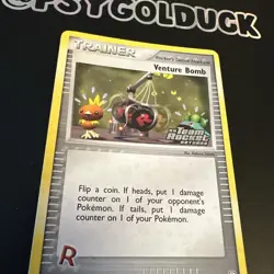 Pokemon VENTURE BOMB 93/109 REVERSE HOLO | NM | EX Team Rocket | 2004 - Image 2