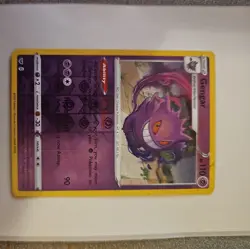 Gengar Sword and Shield Base Set 085/202 Reverse Holo Rare 2020 Pokemon TCG NM - Image 1