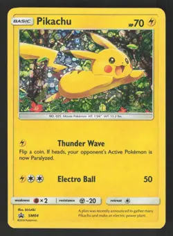 Pikachu SM04 Holo Pokemon Black Star Promo - Image 1