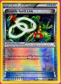 Pokemon TCG Sceptile Spirit Link XY Ancient Origins 80/98 Reverse Holo 2015 NM - Image 1