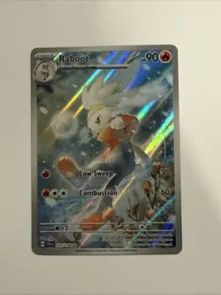 Raboot 147/142 Stellar Crown Pokemon Illustration Ultra Rare Holo Mint - Image 1