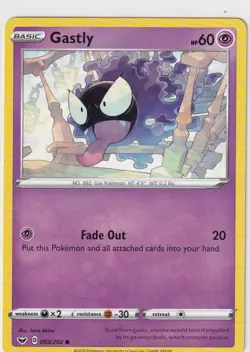 Pokemon Karte TCG Schwert und Schild Nr. 83/202 Gastly englisch - Image 1
