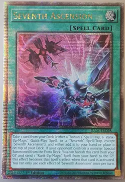 Yu-Gi-Oh! Seventh Ascension 1st Ed Quarter Century Secret Rare RA04-EN098 NM/M - Image 2