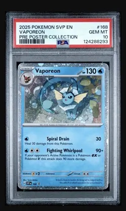 PSA 10 Vaporeon - 168 (Cosmos Holo) 168 Sv: Scarlet & Violet Promo Cards Holo - Image 1