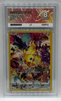 Pokemon TCG Crown Zenith Pikachu Holo Card 160/159 Secret Rare - ACE 8 NM-MT - Image 1
