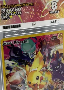 Pokemon TCG Crown Zenith Pikachu Holo Card 160/159 Secret Rare - ACE 8 NM-MT - Image 3