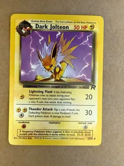 Dark Jolteon 38/82 Team Rocket Regular Pokemon card Near Mint / NM - Image 1
