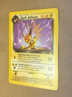 Dark Jolteon 38/82 Team Rocket Regular Pokemon card Near Mint / NM - Image 3
