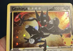 Pokemon TCG card Holo bleed Greninja Gold Star SWSH144 Promo NM - Image 3