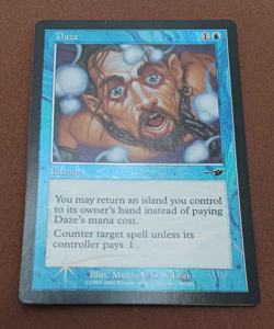 Daze NEM Nemsis FOIL | Moderate Play | Magic the Gathering | MTG - Image 1