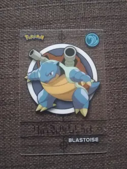 Pokemon Blastoise Magic Message Cards Merlin stickers - Image 1