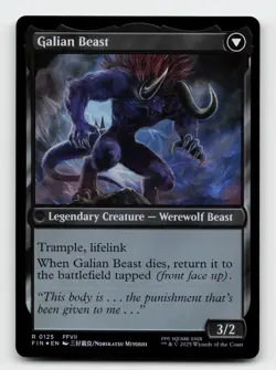 Vincent Valentine / Galian Beast FOIL FINAL FANTASY Magic The Gathering Card - Image 2