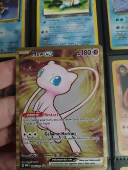 Pokemon TCG Mew EX Metal Gold NM 205/165 Scarlet & Violet 151 Promo Card - Image 1