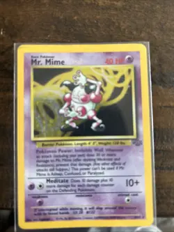 Mr. Mime 6/64 Jungle 1999 No Symbol Rare Holo Pokemon TCG Ungraded Card - Image 1