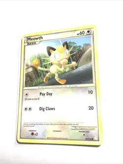 MEOWTH - 75/123 - HeartGold SoulSilver HGSS - Pokemon Card - PL - Image 1