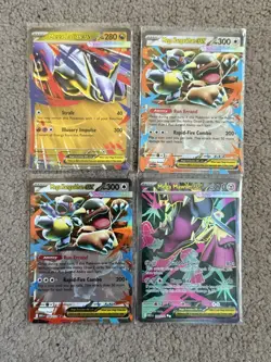 Mega Evolution Pokemon Ex And Full Art Cards X4 (Pack Fresh) - Image 1