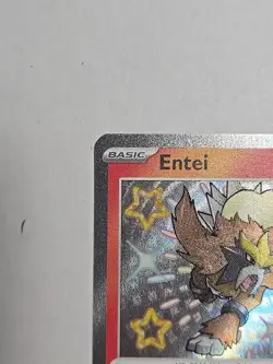 Pokemon Entei TCG Card Paldean Fates Baby Shiny Secret Rare, Near Mint Condition - Image 2
