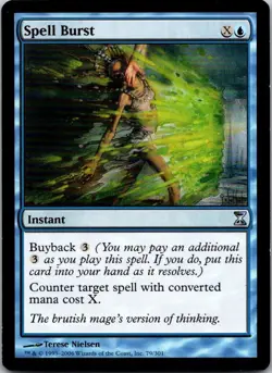 Magic the Gathering Spell Burst Time Spiral MTG Free Shipping! - Image 1