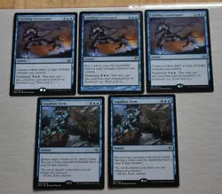 MTG 5x Rare Blue Instant SUPPLANT FORM & CRACKLING COUNTERPART - Image 1