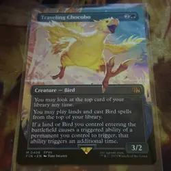 TRAVELING CHOCOBO 2025 MAGIC MTG FINAL FANTASY MYTHIC RARE 3/2 Q1300 - Image 1