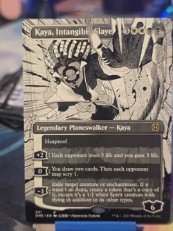 Kaya, Intangible Slayer (Borderless) Phyrexia: All Will Be One Regular - Image 1