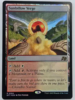Magic The Gathering - 0264 Sunbillow Verge - Rare Holo Foil - Aetherdrift - Image 1