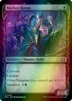 Markov Baron SHOWCASE HALO FOIL, March of the Machine: Aftermath, MTG NM/M - Image 1