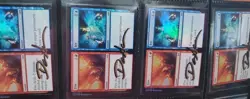 MTG 4 X FOIL FIRE / ICE SHADOW SIGNED BY ARTIST - Image 1